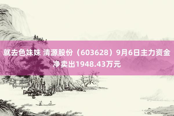 就去色妹妹 清源股份（603628）9月6日主力资金净卖出1948.43万元