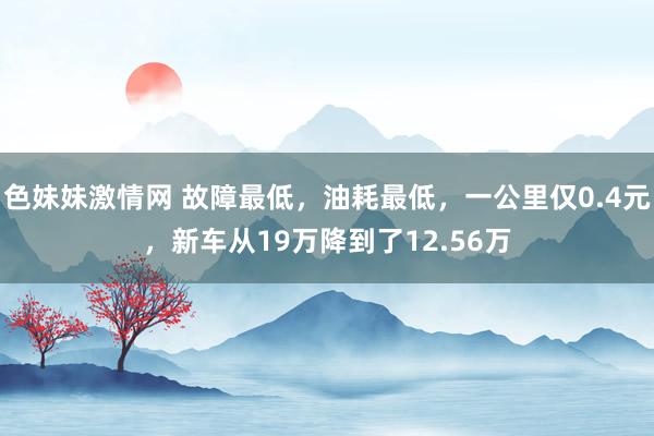 色妹妹激情网 故障最低，油耗最低，一公里仅0.4元，新车从19万降到了12.56万