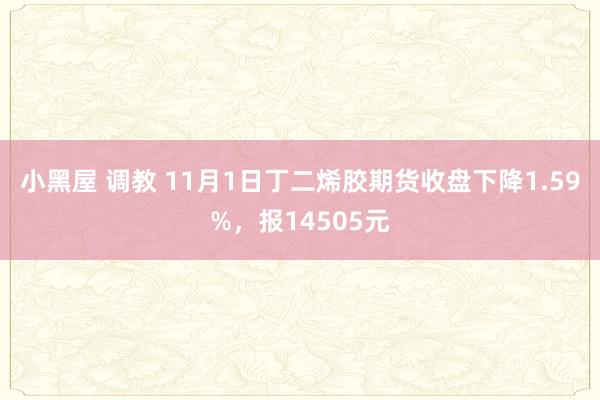 小黑屋 调教 11月1日丁二烯胶期货收盘下降1.59%，报14505元