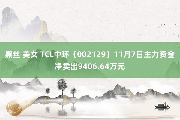 黑丝 美女 TCL中环（002129）11月7日主力资金净卖出9406.64万元