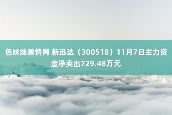 色妹妹激情网 新迅达（300518）11月7日主力资金净卖出729.48万元