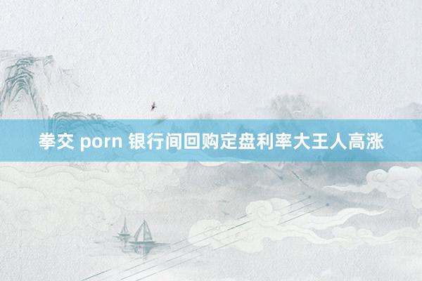 拳交 porn 银行间回购定盘利率大王人高涨